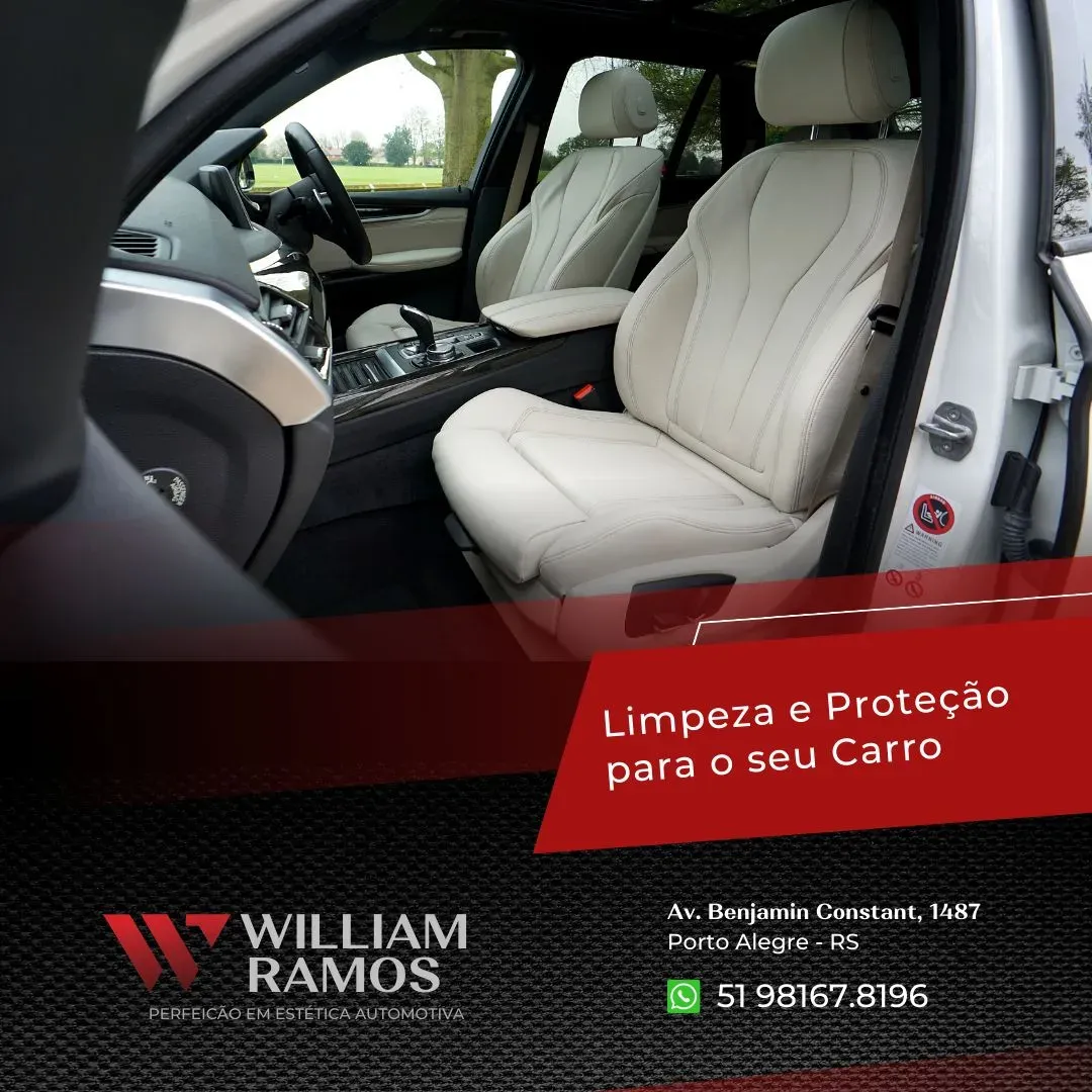 Limpeza e proteção de interior automotivo