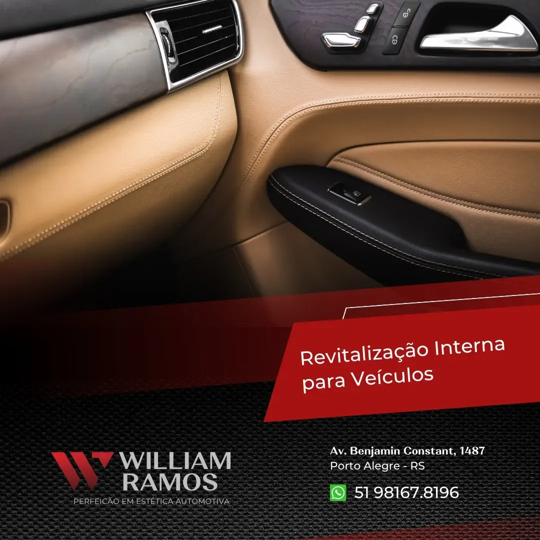 Revitalização interna para veículos