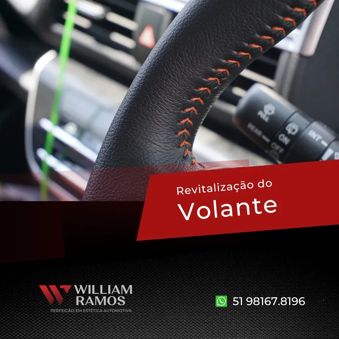 Revitalização de volante em couro
